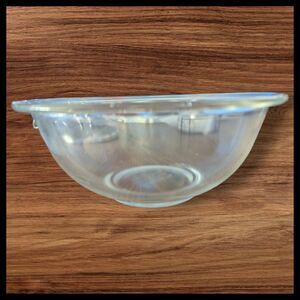 Vintage Pyrex #323 Clear Glass Mixing Serving Nesting Bowl 1.5L Oven Microwave